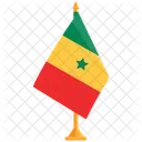 Bandeira Do Senegal Senegal Bandeira Nacional Do Senegal Ícone