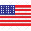 Nos Bandeira Dos EUA America Ícone