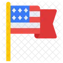 Bandeira Dos EUA Mastro Bandeira Nacional Ícone