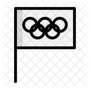 Bandeira Dos Jogos Olimpicos Ícone