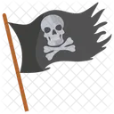 Bandeira Pirata Bandeira Magia Negra Ícone