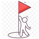 Bandeira Bandeira De Destino Alferes Ícone