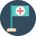 Bandeira Do Hospital Simbolo Do Hospital Bandeira Icon