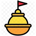 Sinal Bandeira Mastro Ícone
