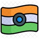 Bandeira Indiano India Ícone