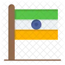 Bandeira Indiana Bandeira Nacional Bandeira Do Pais Ícone