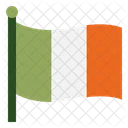 Irlandes Trevo Bandeira Ícone