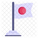 Bandeira Mastro Bandeira Do Japao Ícone