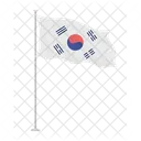 Bandeira Coreia Simbolo Ícone