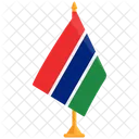 Bandeira Nacional Da Gambia Bandeira Da Gambia Bandeira Da Gambia Ícone