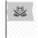 Pirata Bandeira Raposa Ícone