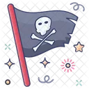 Bandeira Pirata Rotulo Caribenho Criminoso Icon