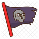 Bandeira Pirata De Halloween Pirata Bandeira Ícone