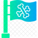 Bandeira Pirata Jolly Roger Caveira E Ossos Cruzados Bandeira Bucaneiro Ícone