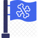 Bandeira Pirata Jolly Roger Caveira E Ossos Cruzados Bandeira Bucaneiro Ícone