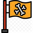 Bandeira Pirata Jolly Roger Caveira E Ossos Cruzados Bandeira Bucaneiro Ícone