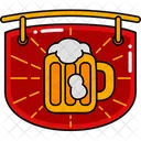 Oktoberfest Banner Celebracao Ícone