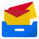 Bandeja De Entrada Cajon Correo Electronico Icono