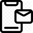 Bandeja de entrada del teléfono inteligente  Icono