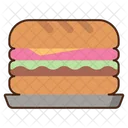 Bandeja Para Sandwich Sandwich Plato Icono