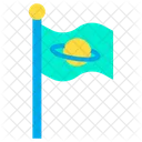 Logrado Bandera Planeta Icono