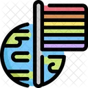Bandera Lgbt Homosexual Icono
