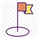 Puntero De Pin De Mapa Mflag Bandera Destino Icono