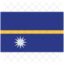 Bandera De Nauru Nauru Bandera De Nauru Icono