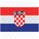 Bandera De Croata Croata Bandera Croata Icono