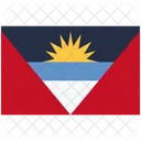 Bandera De Antigua Y Barbuda Antigua Y Barbuda Bandera De Antigua Y Barbuda Icono