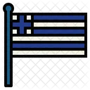 Bandera Grecia Pais Icono