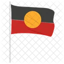 Bandera aborigen  Icono