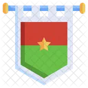 Bandera de burkina faso  Icono