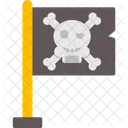 Bandera Del Craneo Halloween Habilidad Icono