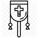 Bandera cristiana  Icono