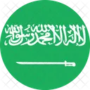 Arabia Saudita Bandera Bandera Icono