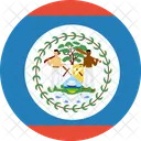 Belice Bandera Mundo Icono
