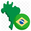 Bandera De Brasil America Del Sur Brasil Icono