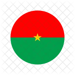 Bandera de burkina faso Logo Icono