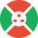 Burundi Bandera Mundo Icono