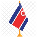 Bandera De Corea Del Norte Corea Del Norte Bandera Nacional De Corea Del Norte Icono