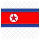 Bandera de corea del norte  Icono