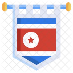 Bandera de corea del norte Flag Icono