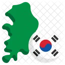 Bandera De Corea Del Sur Bandera Pais Icono