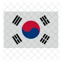 Bandera de corea del sur  Icono