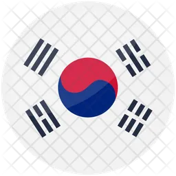 Bandera de corea del sur Flag Icono