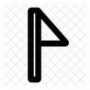 Bandera De Esquina Deporte Futbol Icono