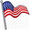 Bandera America Patriotismo Icon