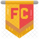 Bandera De Futbol Colegio Club Icono