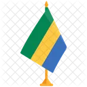 Bandera De Gabon Gabon Bandera De Gabon Icono